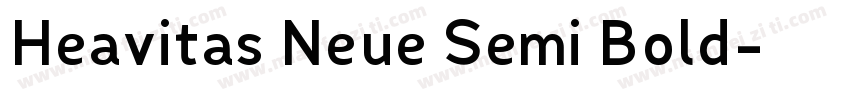 Heavitas Neue Semi Bold字体转换